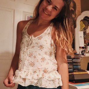floral tank top blouse